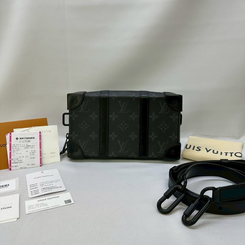 LV Soft Trunk黑花方包-1