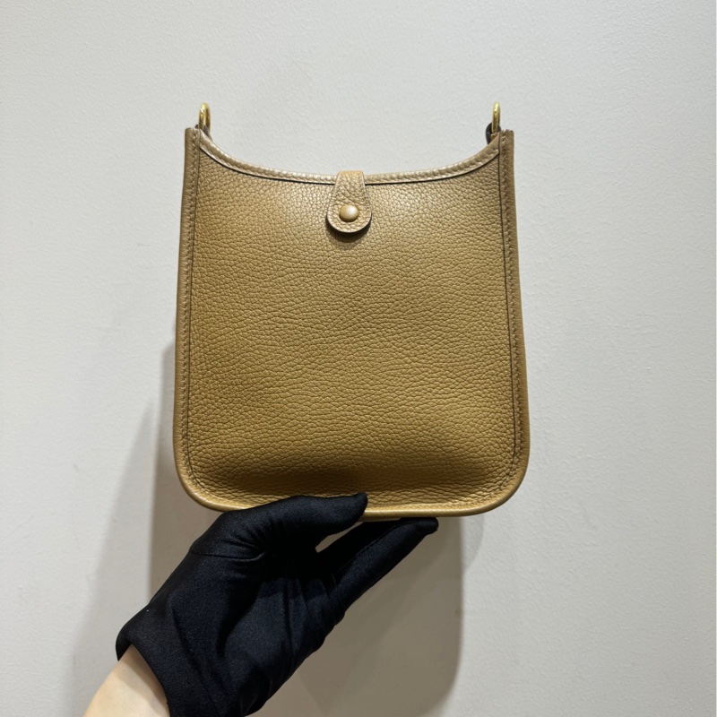 【全套帶票❤️】Hermes  evelyne mini 餅乾色金扣 單肩包-2