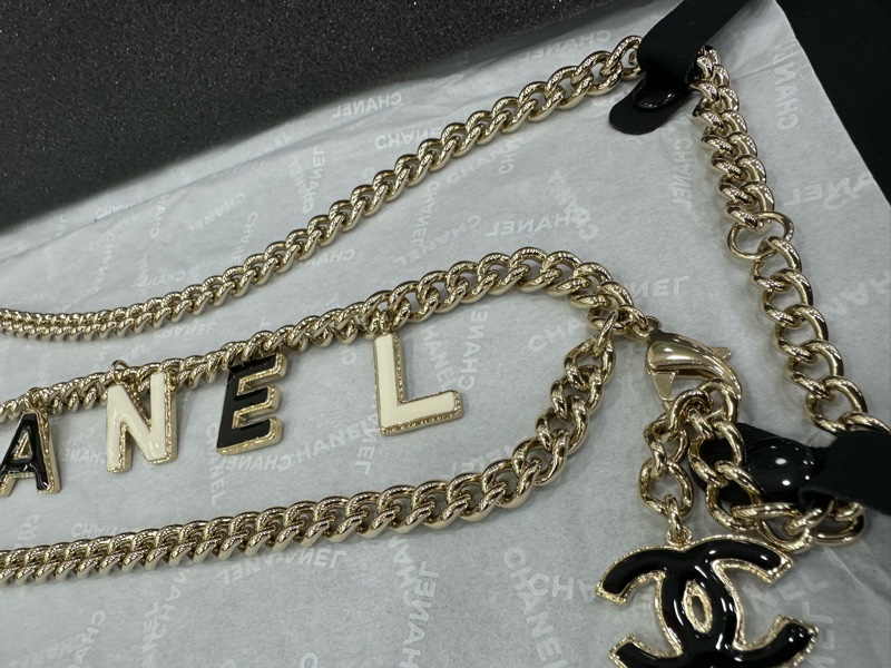 Chanel 香奈兒新琺瑯字母腰鏈 可當項鍊-2