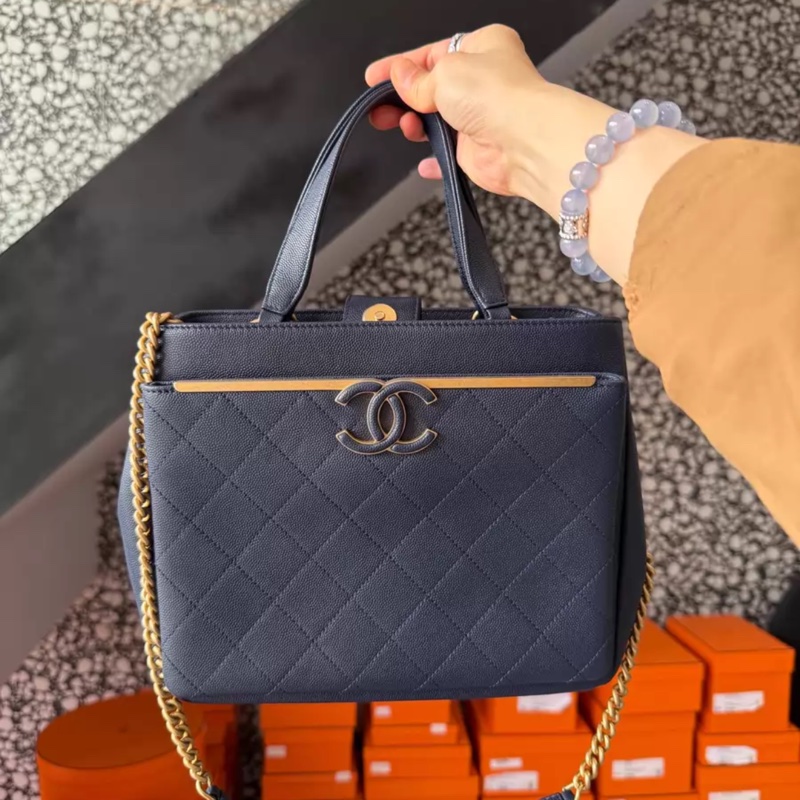 Chanel 荔枝皮小號tote26卡-0