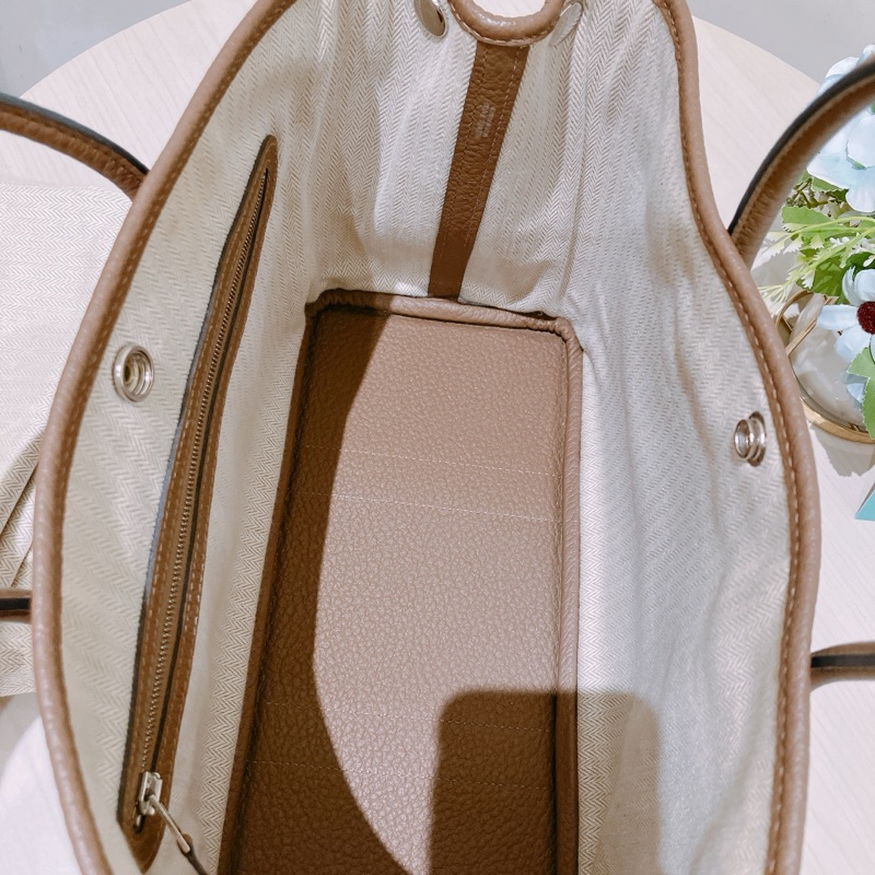 TK1908 HERMES 愛馬仕大象灰30花園包GARDEN PARTY 30 ETOUPE X PHW-16