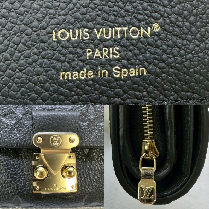 LV Metis壓花牛皮三折短夾-6