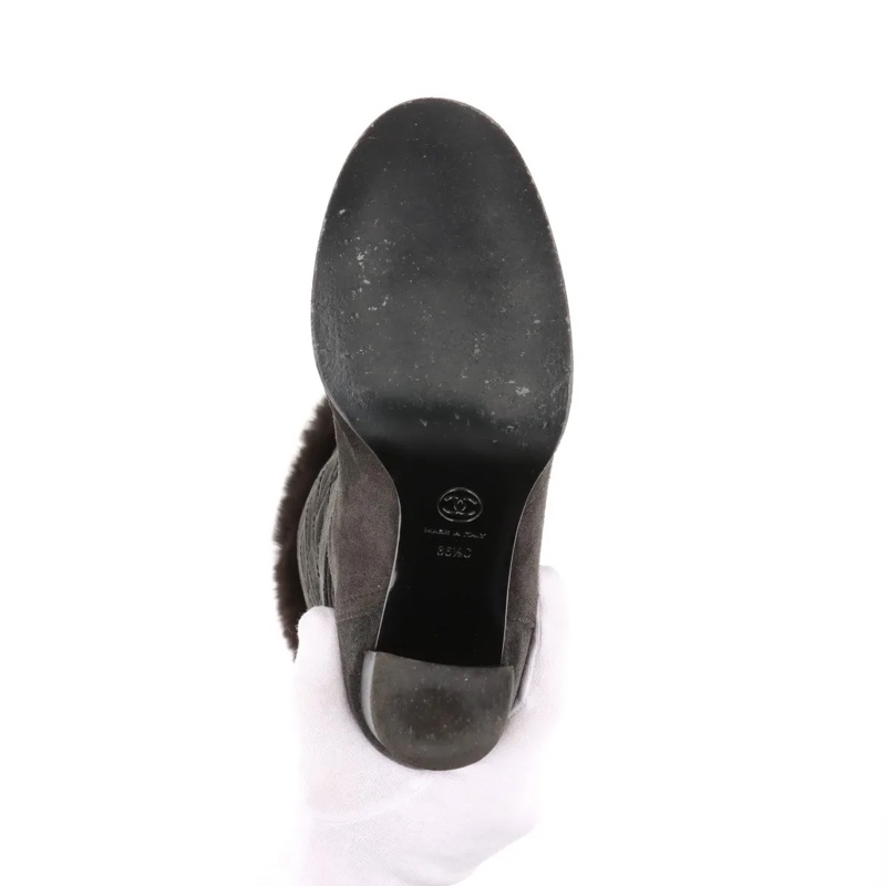 【質感超好👍小編推薦】 Chanel Suede 長靴 36.5 專櫃售價65000！-7