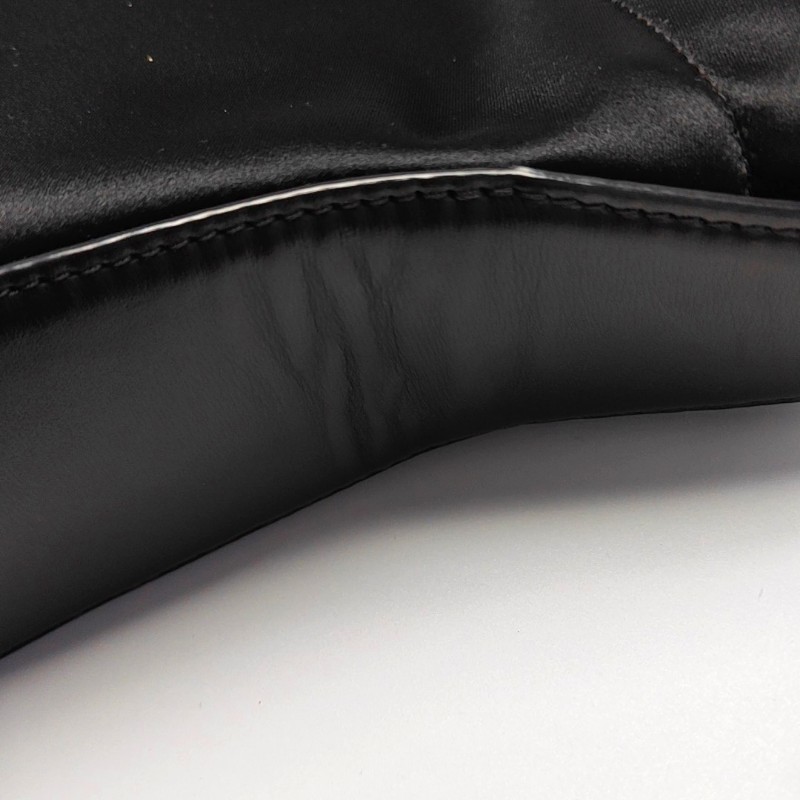 Alexander Wang Ryan 小號黑色絲緞 手提包銀色五金-9