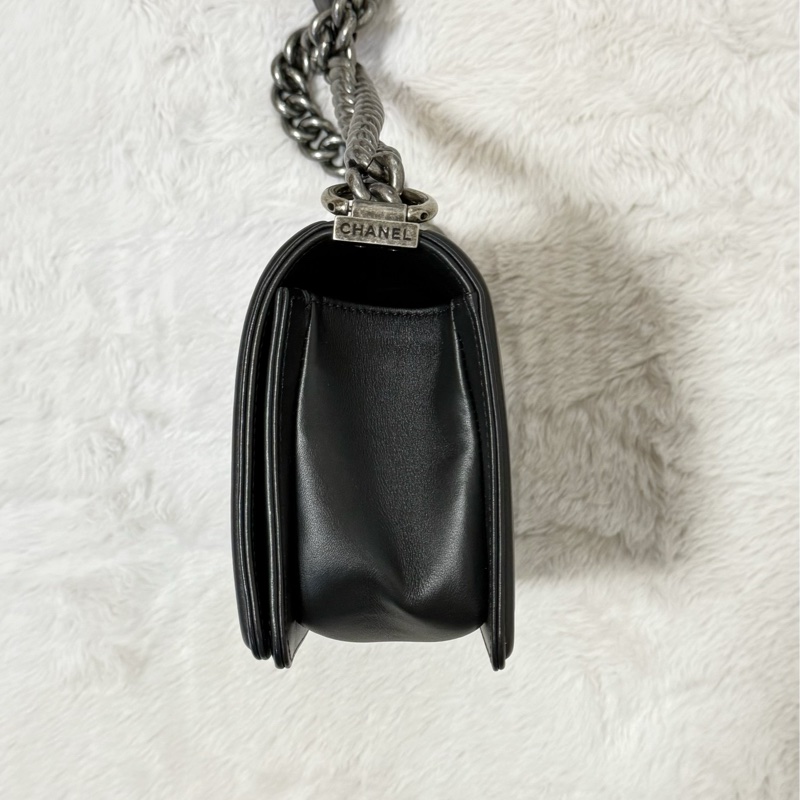 Chanel boy20羊皮黑銀29開 全網最低價❤️-3