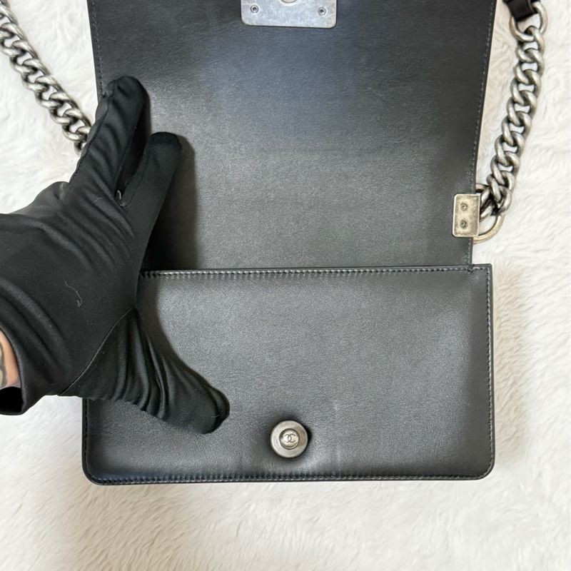 Chanel boy20羊皮黑銀29開 全網最低價❤️-7