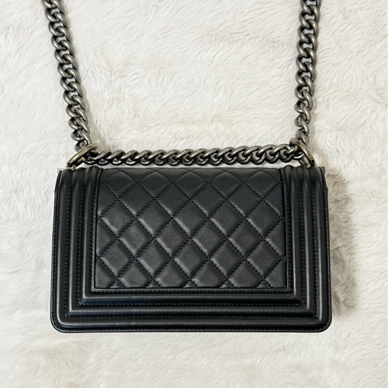 Chanel boy20羊皮黑銀29開 全網最低價❤️-11