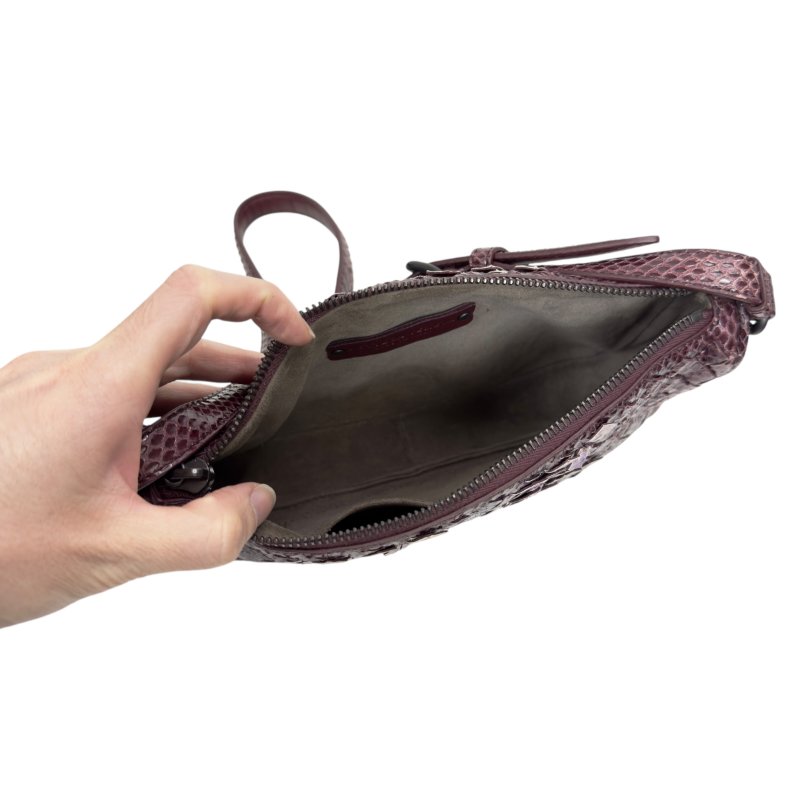 BOTTEGA VENETA 珍稀蛇皮 織皮 肩背包-12