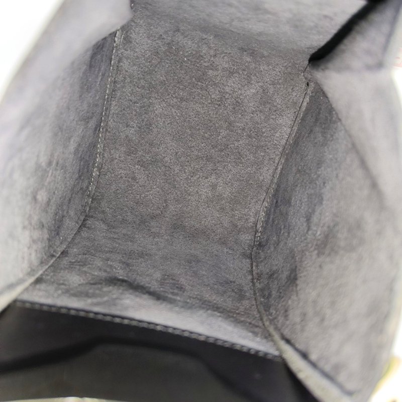 LOUIS VUITTON MINUIT黑色EPI牛皮水波紋單肩包手拿包 銀色五金 中古款-6