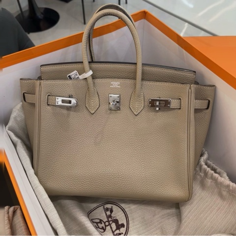 愛馬仕Hermes birkin 25 斑鳩灰  框I刻