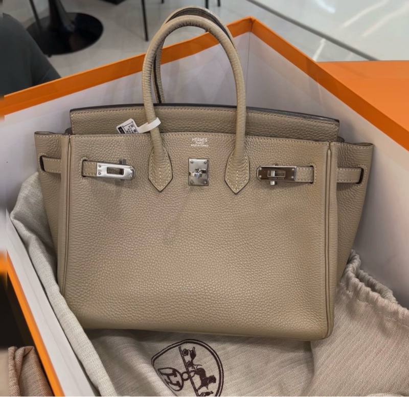 愛馬仕Hermes birkin 25 斑鳩灰  框I刻-0