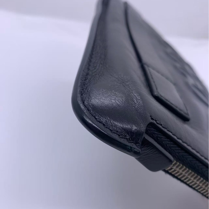 二手Chanel香奈兒votez coco黑色字母牛蠟皮手包，鐳射20開-9