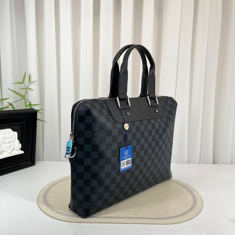 LV路易威登 藍色棋盤格 電腦公事包-2