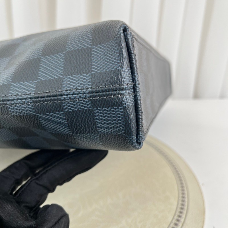 LV路易威登 藍色棋盤格 電腦公事包-16