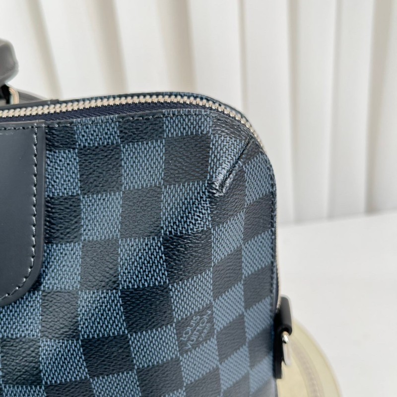 LV路易威登 藍色棋盤格 電腦公事包-19