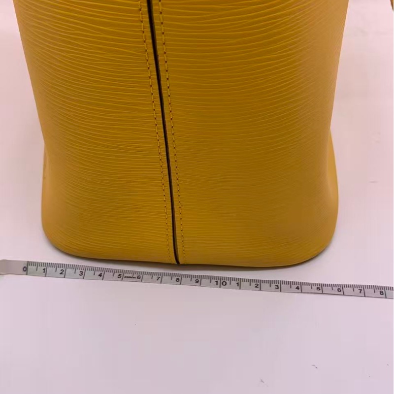 二手Lv neverfull 中號黃色水波紋購物袋，louis vuttion neverfull epi-18