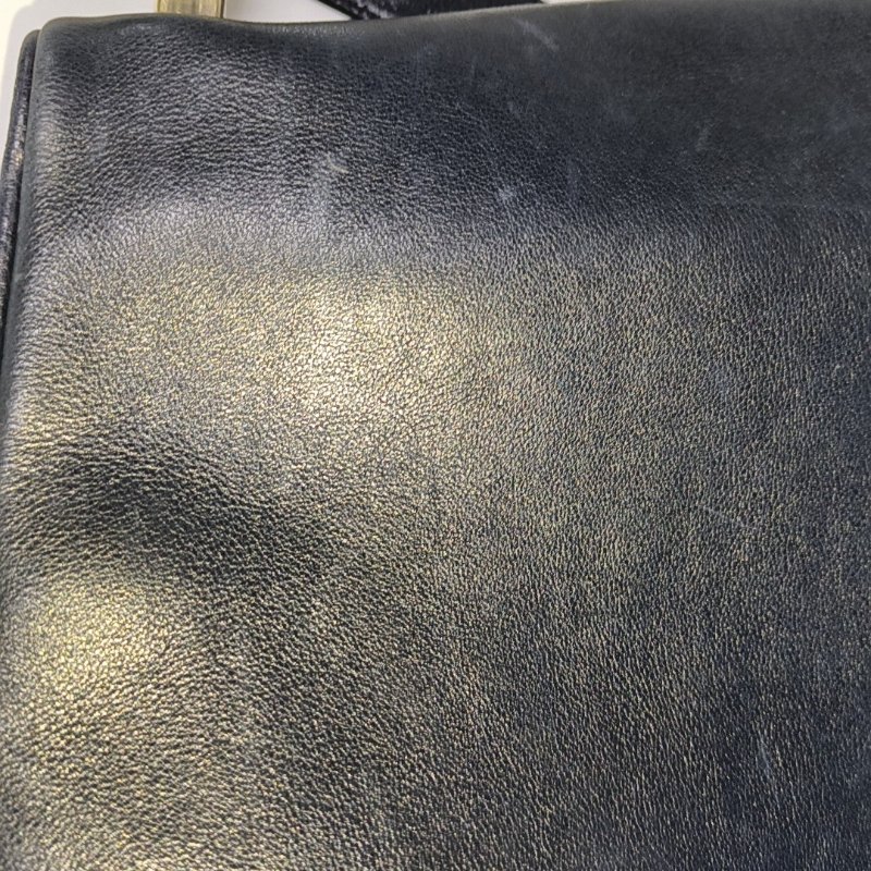 GUCCI Blondie黑色牛皮單肩包手拿包斜挎包 金色五金-11