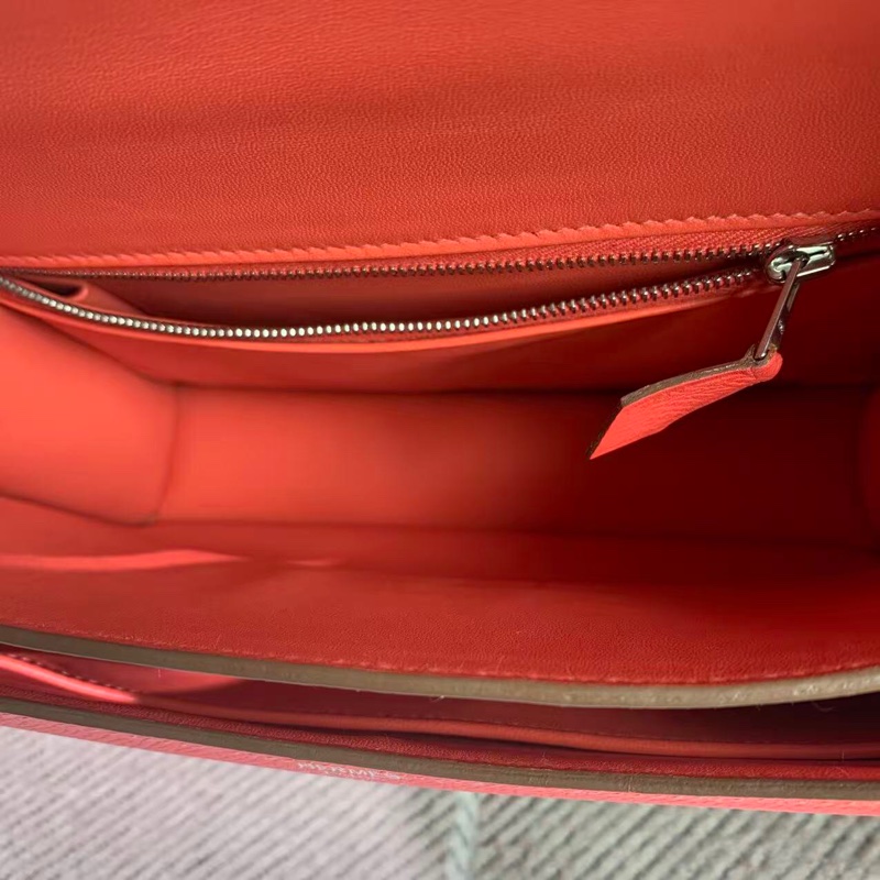 二手Hermes愛馬仕Constance23齋普爾粉epsom皮銀扣p刻-3