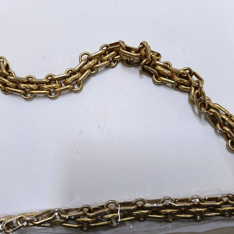 CHANEL 2.55 灰色荔枝紋牛皮V紋單肩包斜挎包 金色五金 27開-13