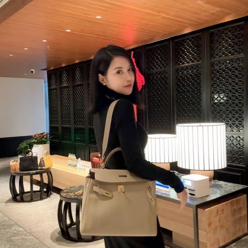 HERMES Kelly 32 - 風衣灰金 X-1