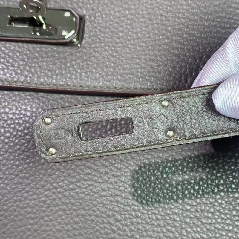 二手Hermes愛馬仕Kelly35 8F銀扣Togo皮-5