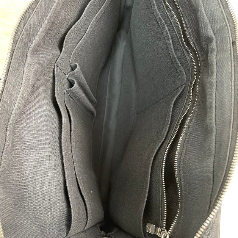 LV  黑棋盤格手提包 經典Damier Graphite 電腦公事包-5