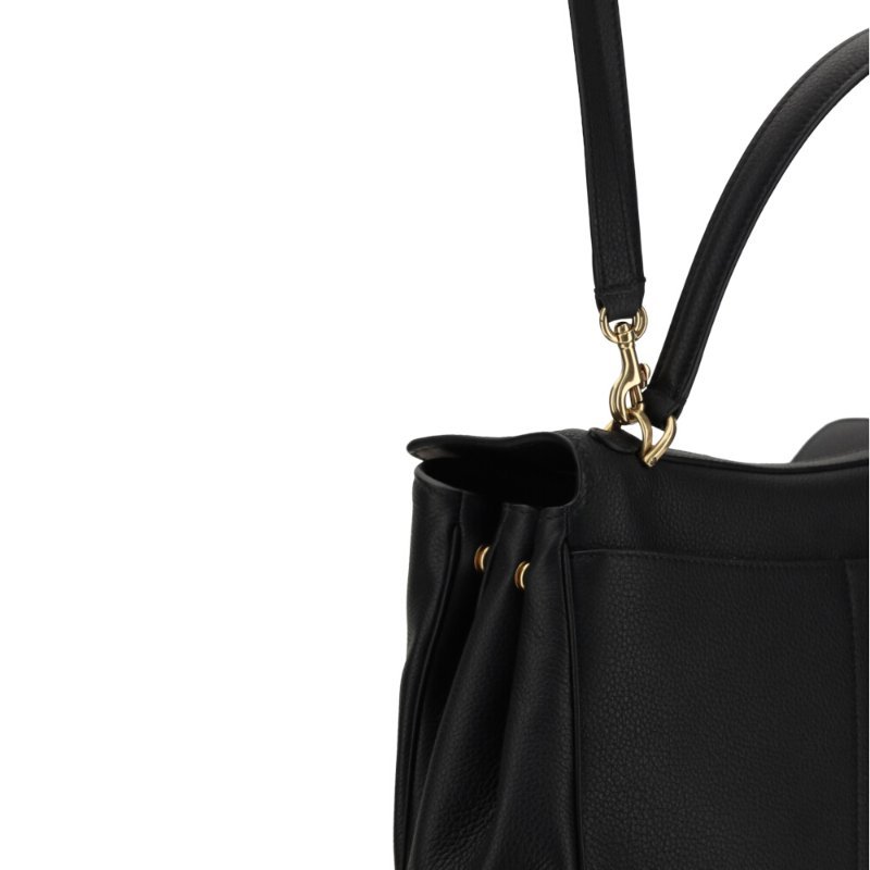 【Balenciaga 巴黎世家】Rodeo Small 小款 荔枝牛皮 手提包 斜背包 肩背包 金扣 黑色-3