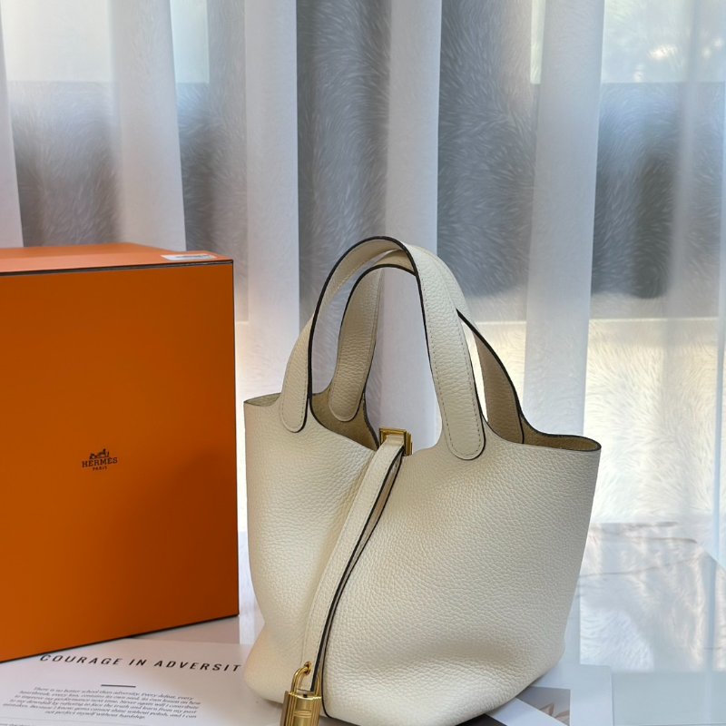 HERMES Picotin 18 - 奶油白金 Z-4
