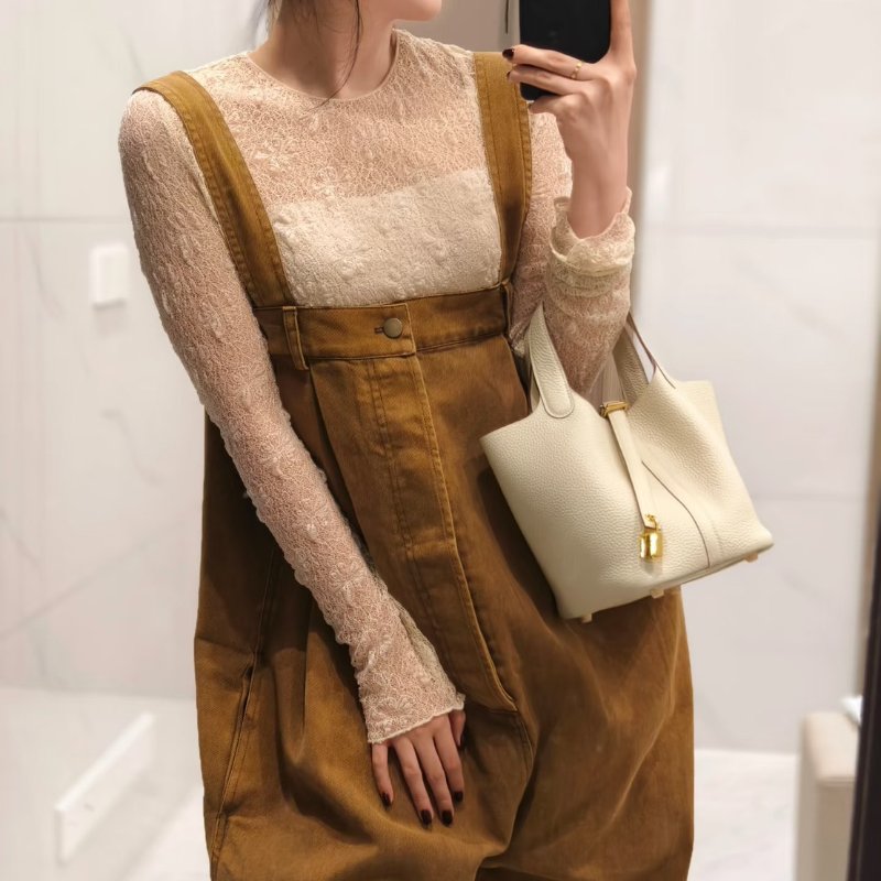 HERMES Picotin 18 - 奶油白金 Z-8