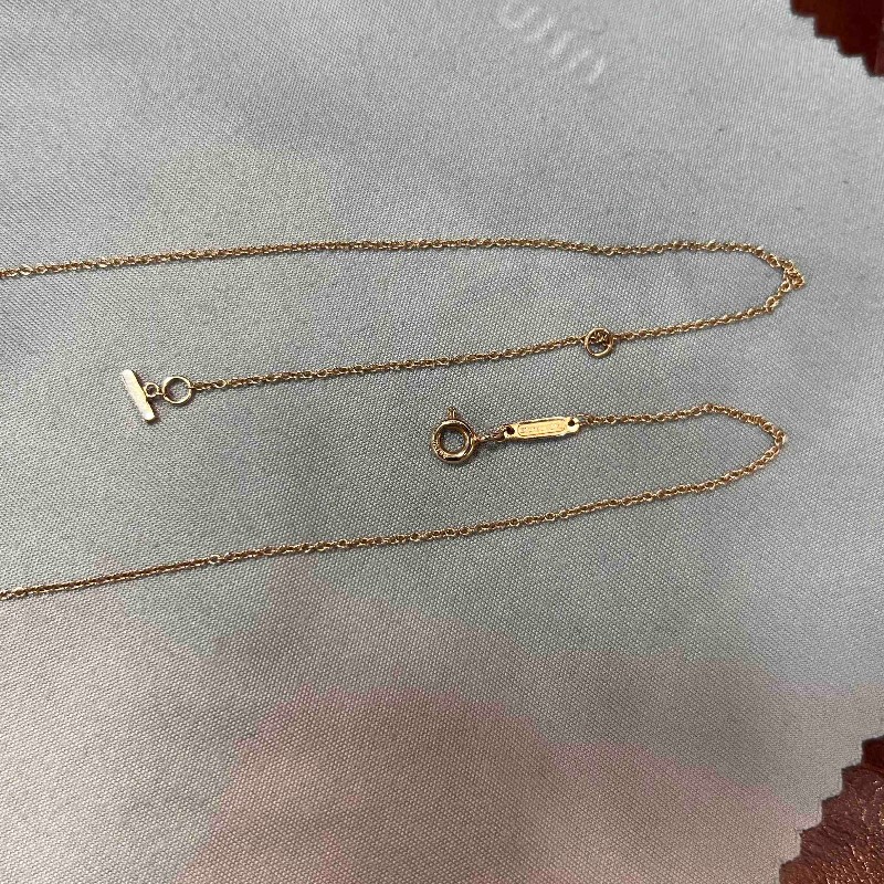 Tiffany 新款小號笑臉項鍊 18K玫瑰金 小u-2