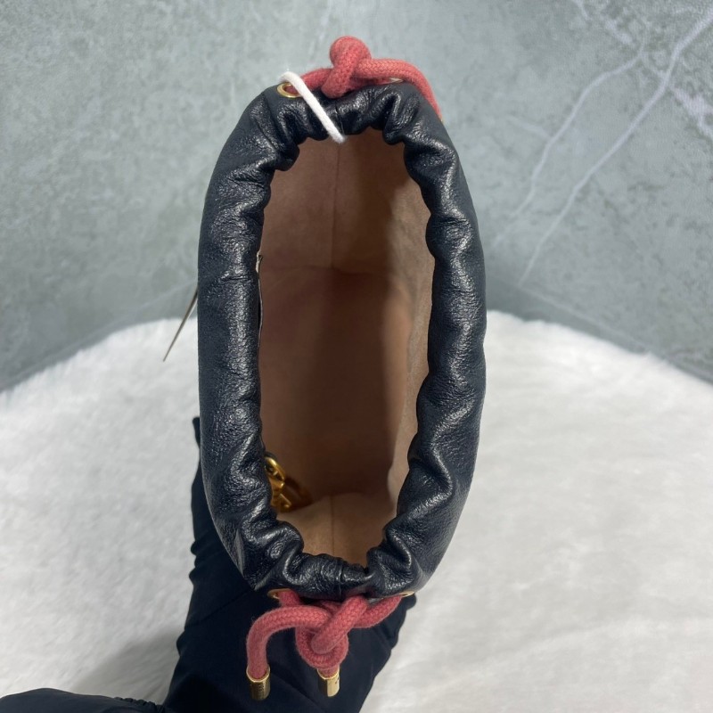 Gucci GG MARMONT GG MARMONT黑色牛皮 鏈條肩背包斜背包-2