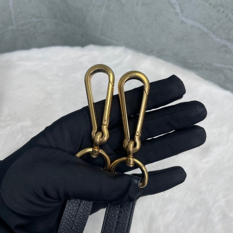 LV 全皮壓紋 深藍偏黑 speedy25枕頭包-25