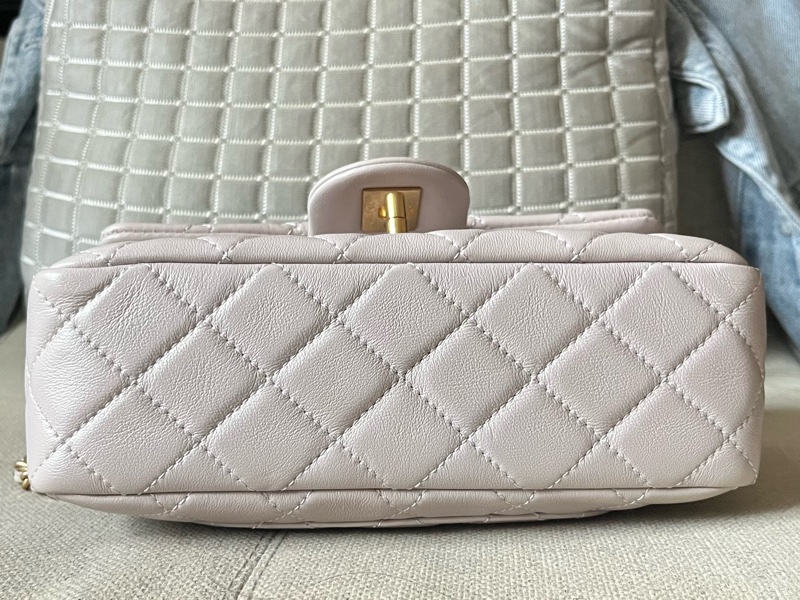 Chanel 22B香芋紫 cf mini金球 斜背包肩背包香奈兒精品斷捨離-4