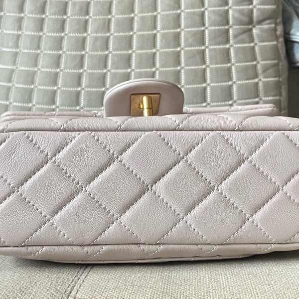 Chanel 22B香芋紫 cf mini金球 斜背包肩背包香奈兒精品斷捨離-7