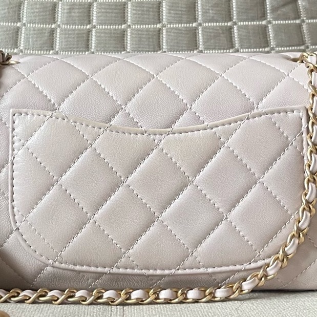 Chanel 22B香芋紫 cf mini金球 斜背包肩背包香奈兒精品斷捨離-20