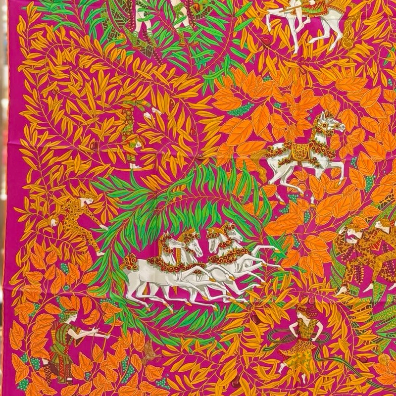 【全❤️全套】Hermes 絲巾圍巾披肩 叢林樹葉-4
