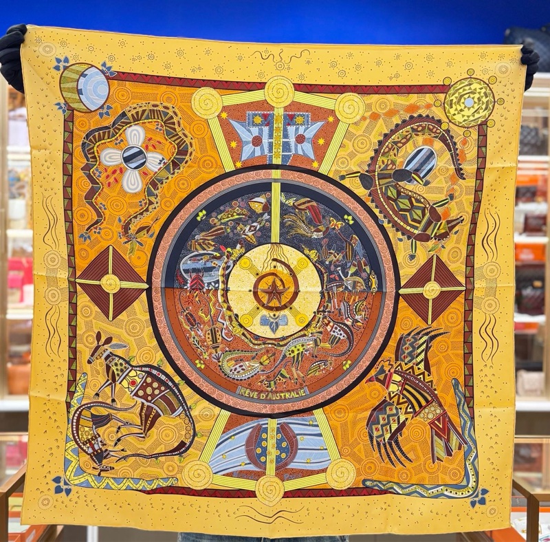 【全❤️全套】Hermes  絲巾圍巾披肩 澳大利亞之夢-1