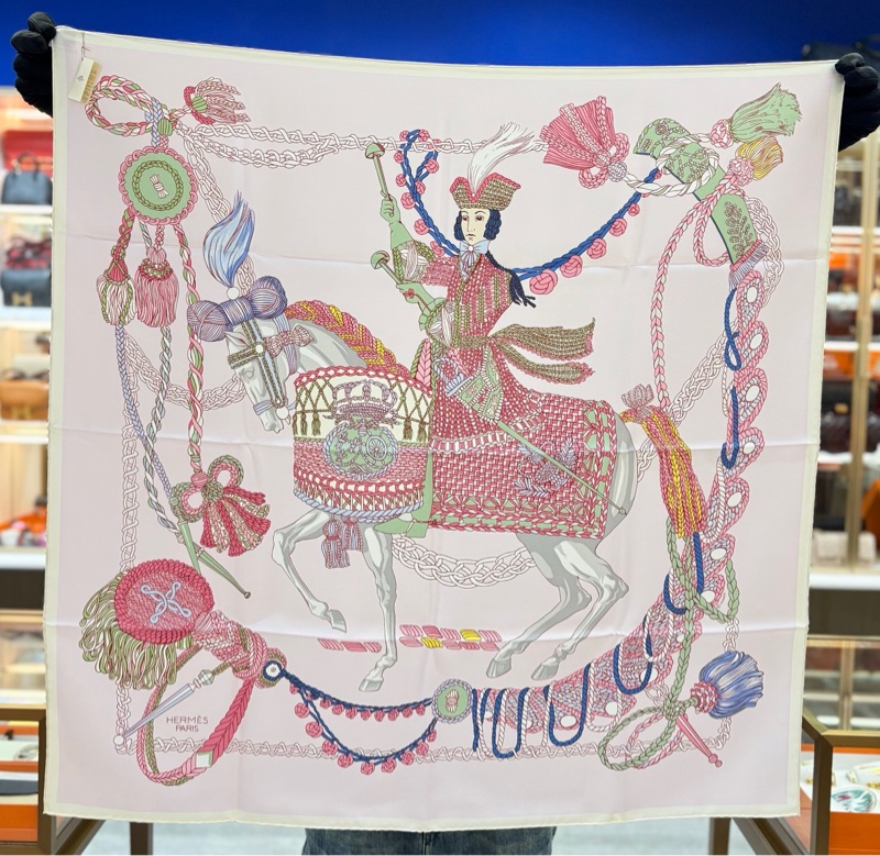 【全❤️全套】Hermes 絲巾圍巾披肩 定音鼓手-1