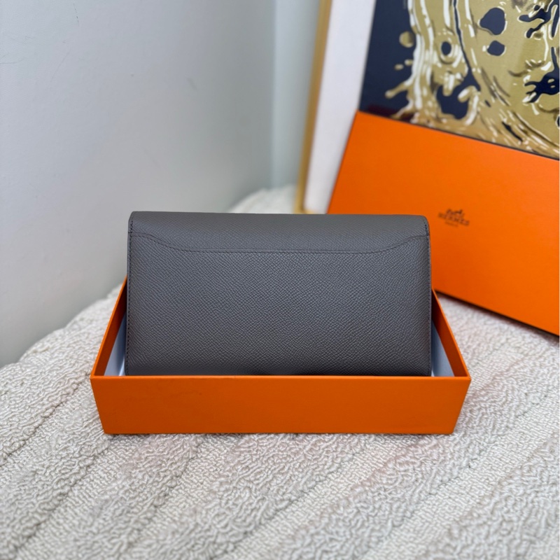 【99❤️全套】Hermes 康康錢包 錫器灰-1