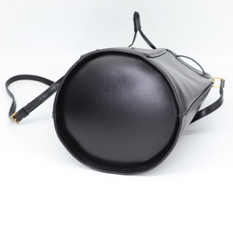 Saint Laurent 聖羅蘭 Talitha 黑色 小牛皮 水桶包 肩背包-3