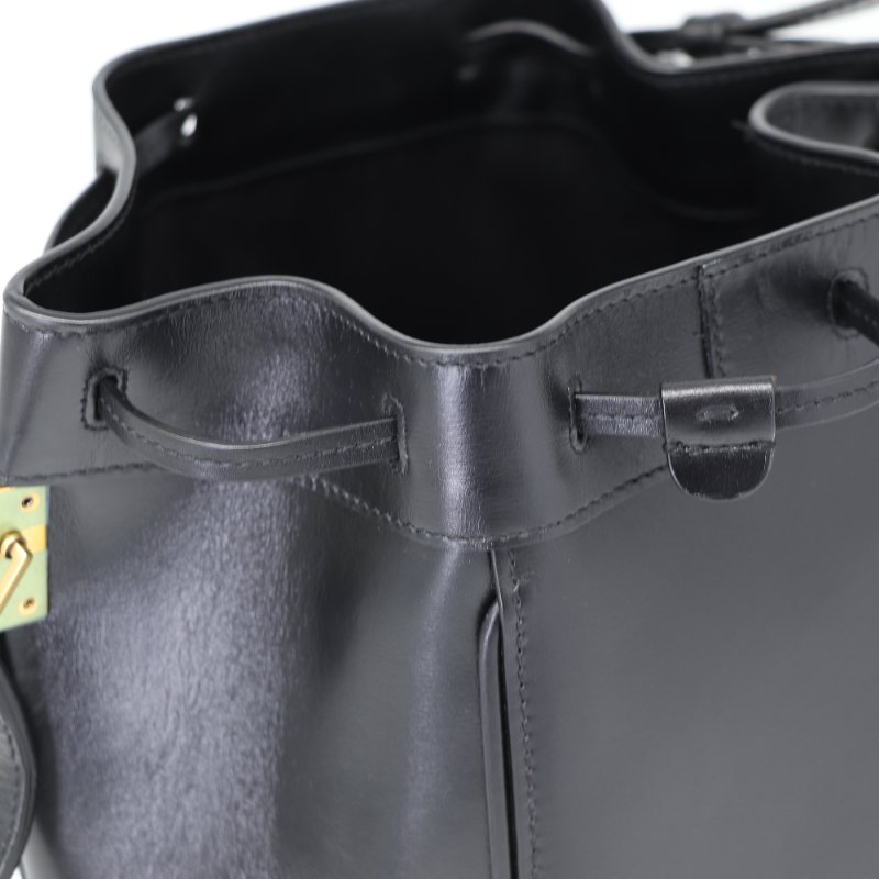 Saint Laurent 聖羅蘭 Talitha 黑色 小牛皮 水桶包 肩背包-7