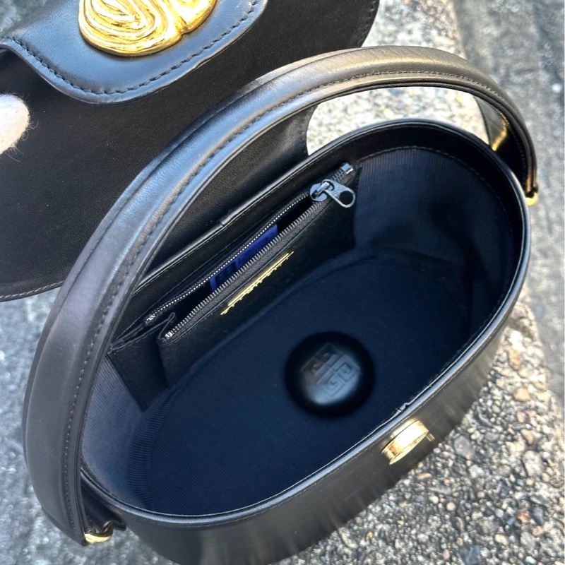 紀梵希GIVENCHY BOX牛皮黑金小箱包-8