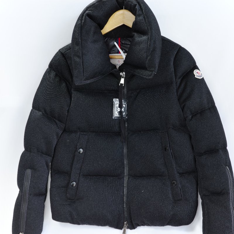 Moncler 蒙克萊 Bandama 黑色 滿天星 細閃面料 Lurex 羽絨外套 SIZE1-0