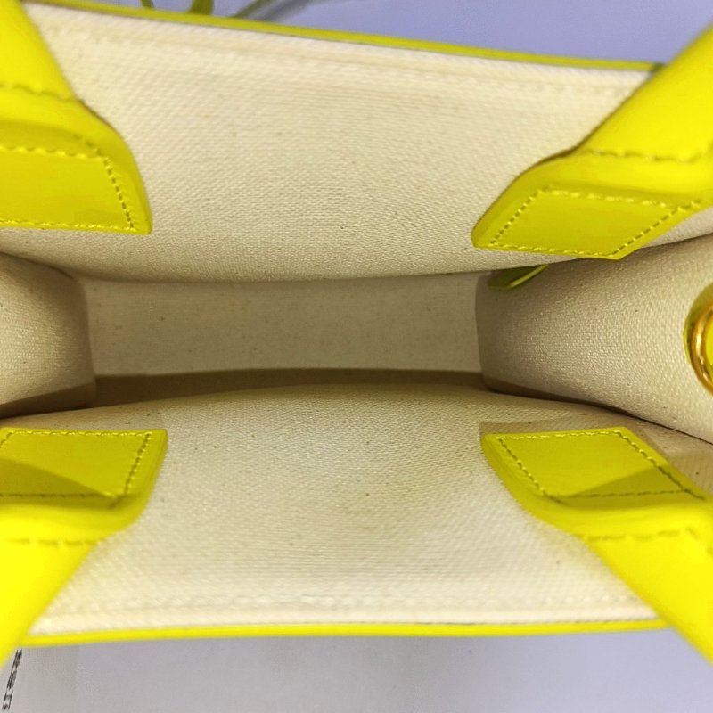 CELINE CABAS CELINE迷你米色帆布單肩包斜挎包手提包金色五金可拆卸肩帶-6