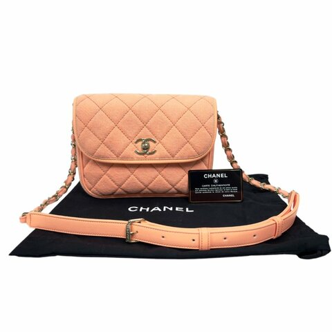 CHANEL CC 牛仔 丹寧 斜揹袋