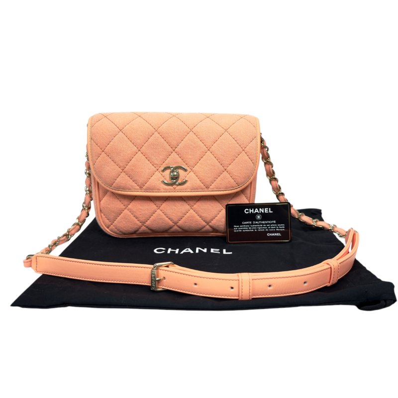 CHANEL CC 牛仔 丹寧 斜揹袋-0