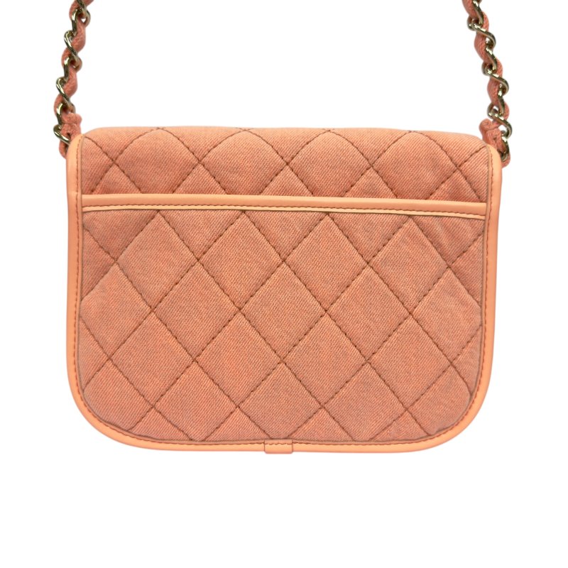 CHANEL CC 牛仔 丹寧 斜揹袋-7