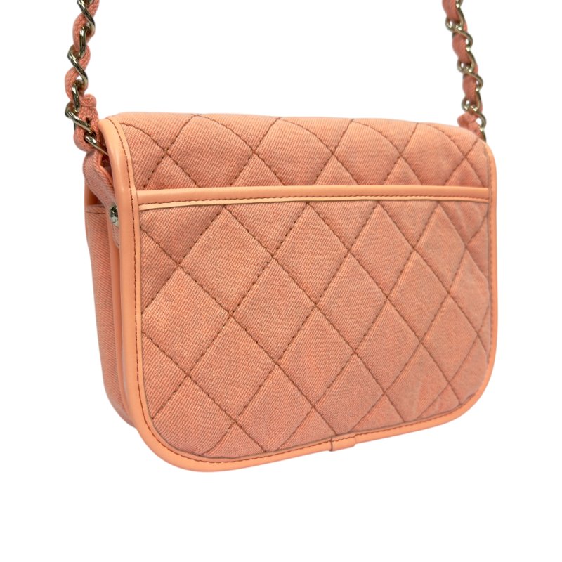 CHANEL CC 牛仔 丹寧 斜揹袋-8