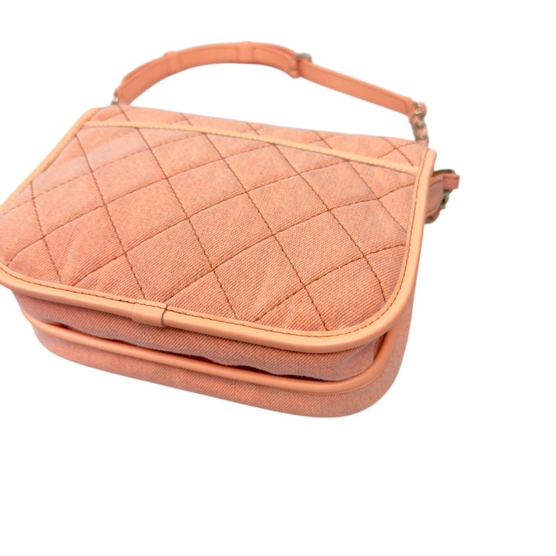 CHANEL CC 牛仔 丹寧 斜揹袋-13