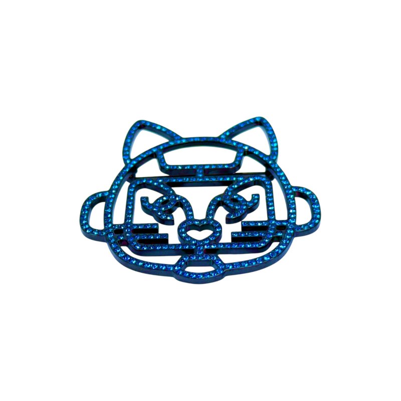 CHANEL CC 機械貓咪🐱 水鑽 胸針-3